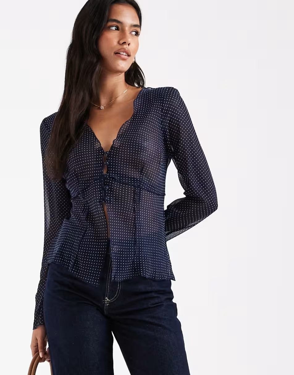 Blouse Navy